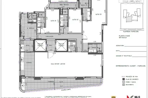 Apartamento 241m² 4 suítes no SUNSET Itapecuru Alphaville - foto 4