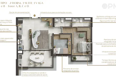 Apartamentos 75m² a 107m² 2 à 4 dorms em Alphaville (USE SEU FGTS) - foto 6