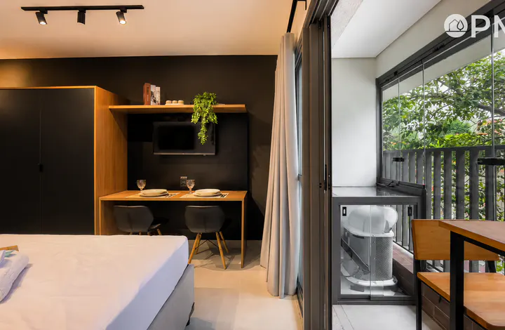 Studio mobiliado 24m² no Organy Singular Vila Mariana