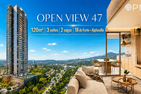 Open View 47 by Dubai: Apartamentos de 120m² 3 suítes no 18 do Forte em Alphaville - foto 1