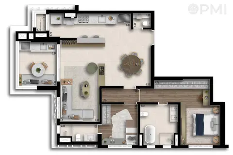 Open View 47 by Dubai: Apartamentos de 120m² 3 suítes no 18 do Forte em Alphaville - foto 6