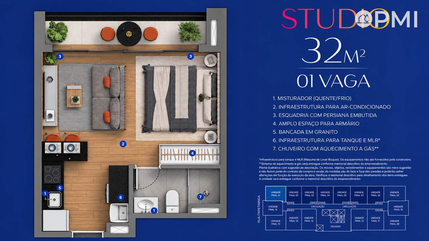 DUO Stay Residence: Studios para investir no eixo Mackenzie Alphaville - foto 5