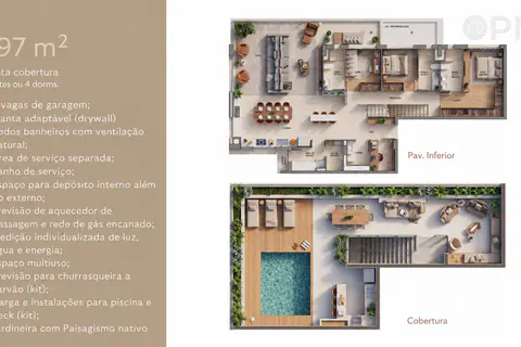 Apartamentos 113m² e 165m² DTQ Alameda ARQOS | Townhouses em Alphaville - Planta & Ambientes - foto 6